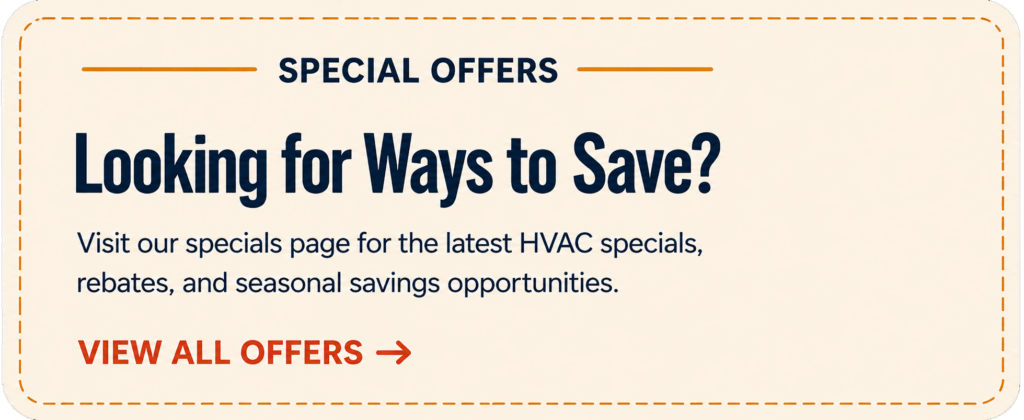 Heating, Cooling, Electrical, and Solar Special Offers