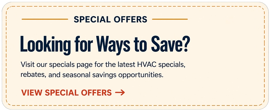 Heating, Cooling, Electrical, and Solar Special Offers