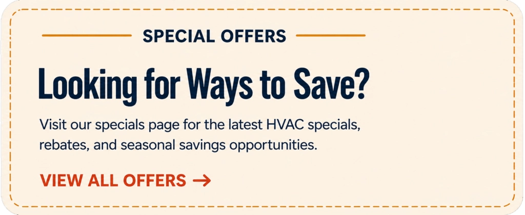 Heating, Cooling, Electrical, and Solar Special Offers