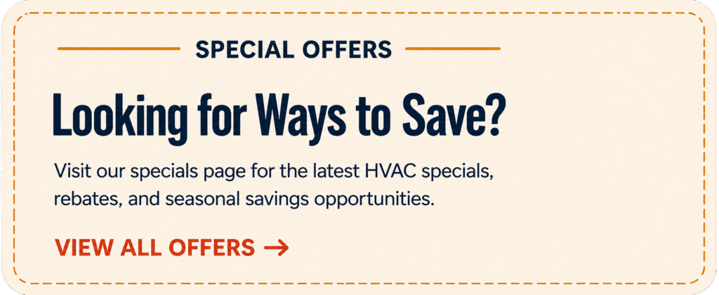 Heating, Cooling, Electrical, and Solar Special Offers